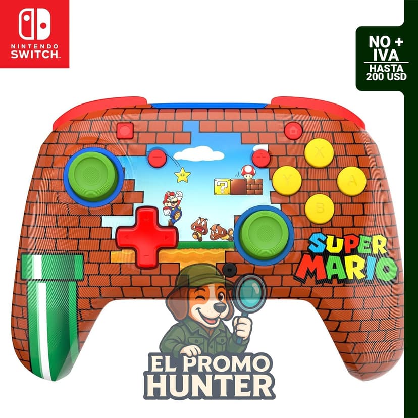 Controlador inalámbrico Turtle Beach Rematch, compatible con Nintendo Switch, Switch Lite y OLED. Batería recargable de 40 horas.