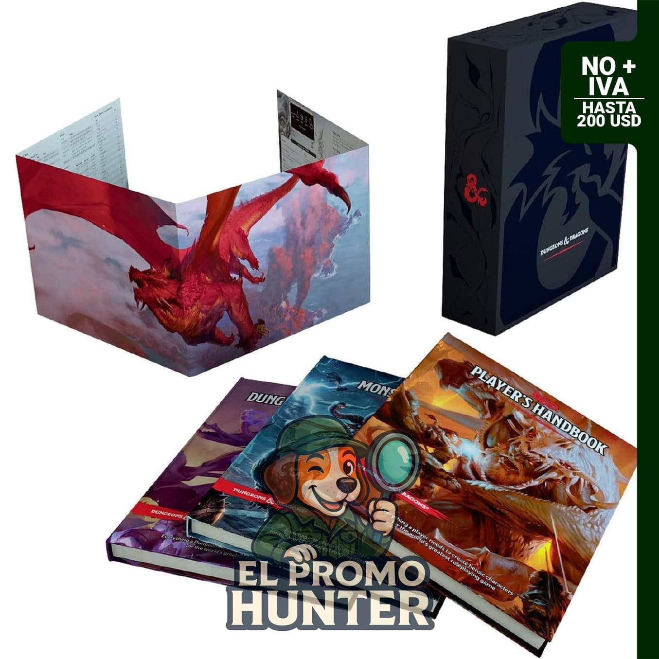 Libros de reglas principales de Dungeons & Dragons, edición 2014.