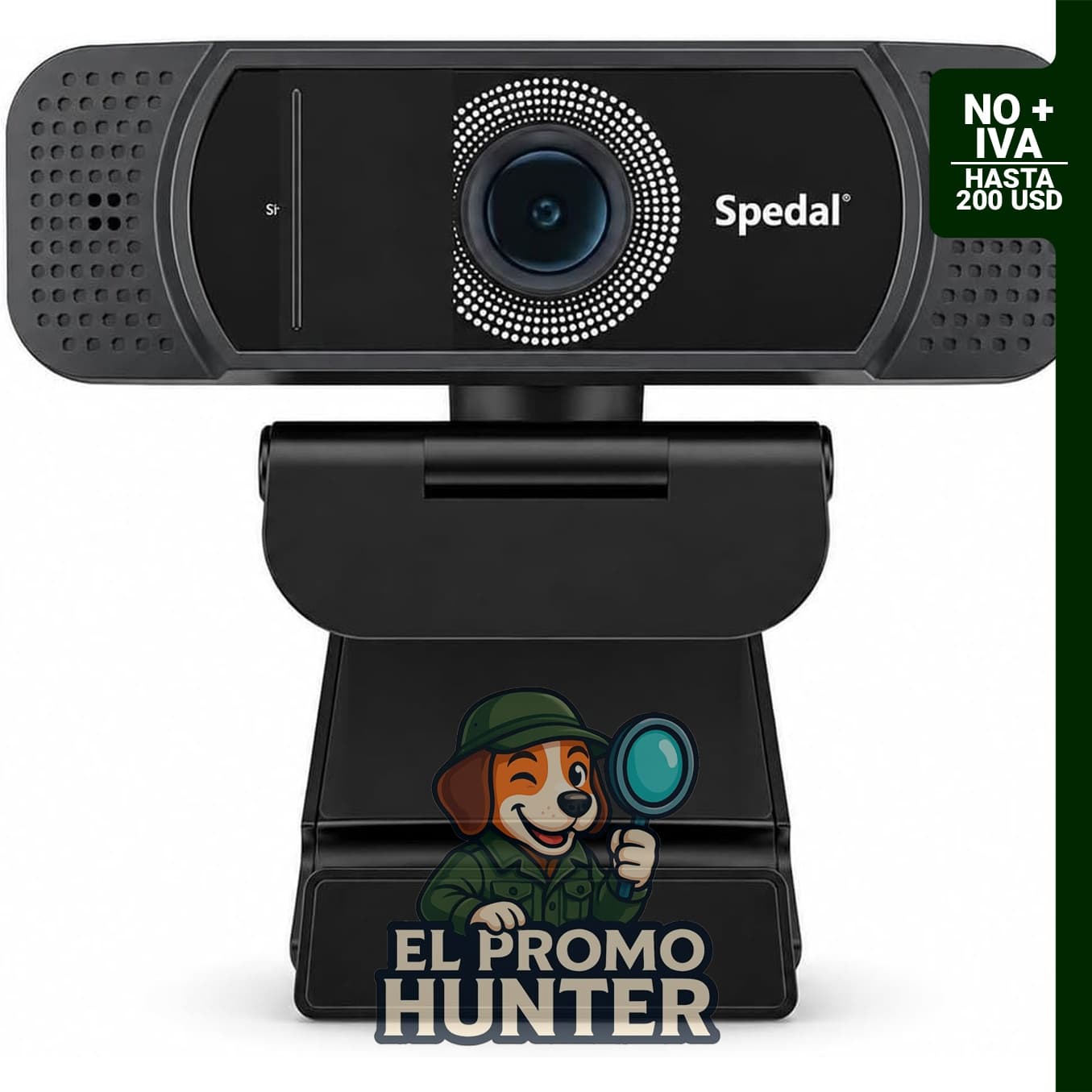 Cámara web 1080P USB HD con micrófono, compatible con PC y Mac, con corrección de luz automática.
