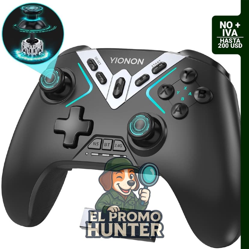 Controlador inalámbrico Bluetooth para PC y dispositivos móviles, compatible con Windows, iPhone, Android, Switch y Steam.