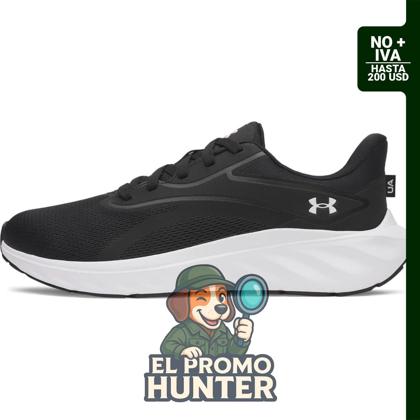 Tenis Under Armour para hombre, modelo 175707, diseñado para uso deportivo.