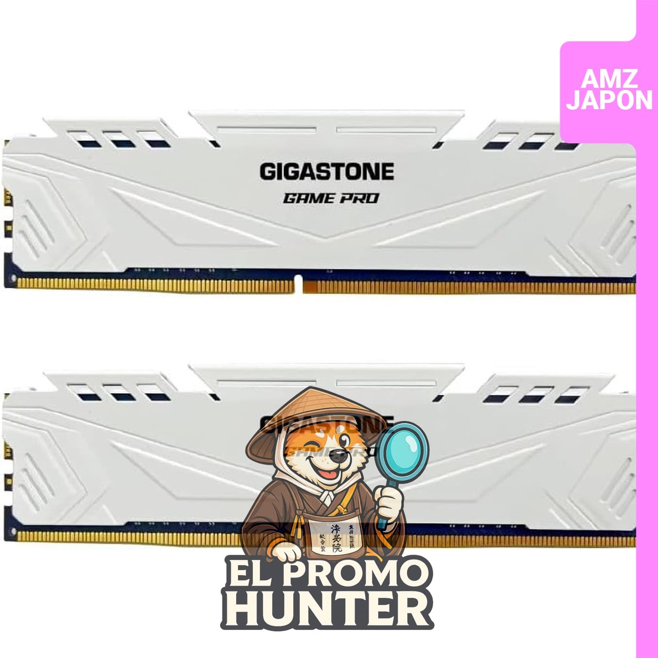 Módulo de memoria DDR4 Gigastone Game PRO de 32 GB (2 x 16 GB), 3200 MHz, CL 16-18-18-40, compatible con Intel XMP 2.0 y AMD Ryzen.
