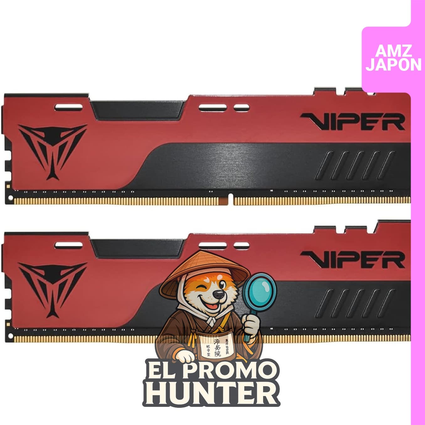 Memoria RAM Patriot Memory Viper Elite II DDR4 de 16GB (2 x 8GB) con velocidad de 3200MHz.