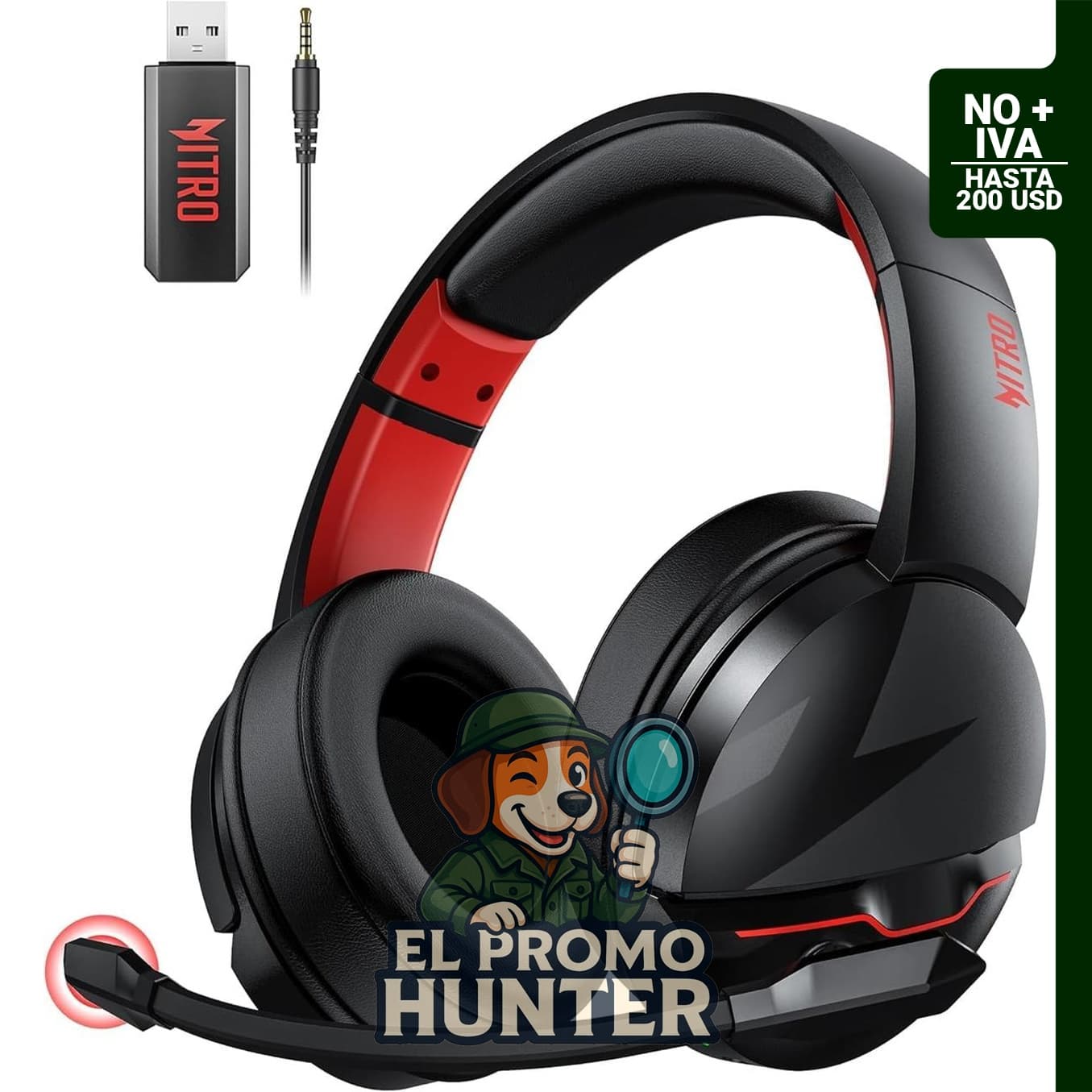 Auriculares inalámbricos Acer para juegos, compatibles con PS5, PS4, PC y Switch. Bluetooth 5.3, micrófono con cancelación de ruido.