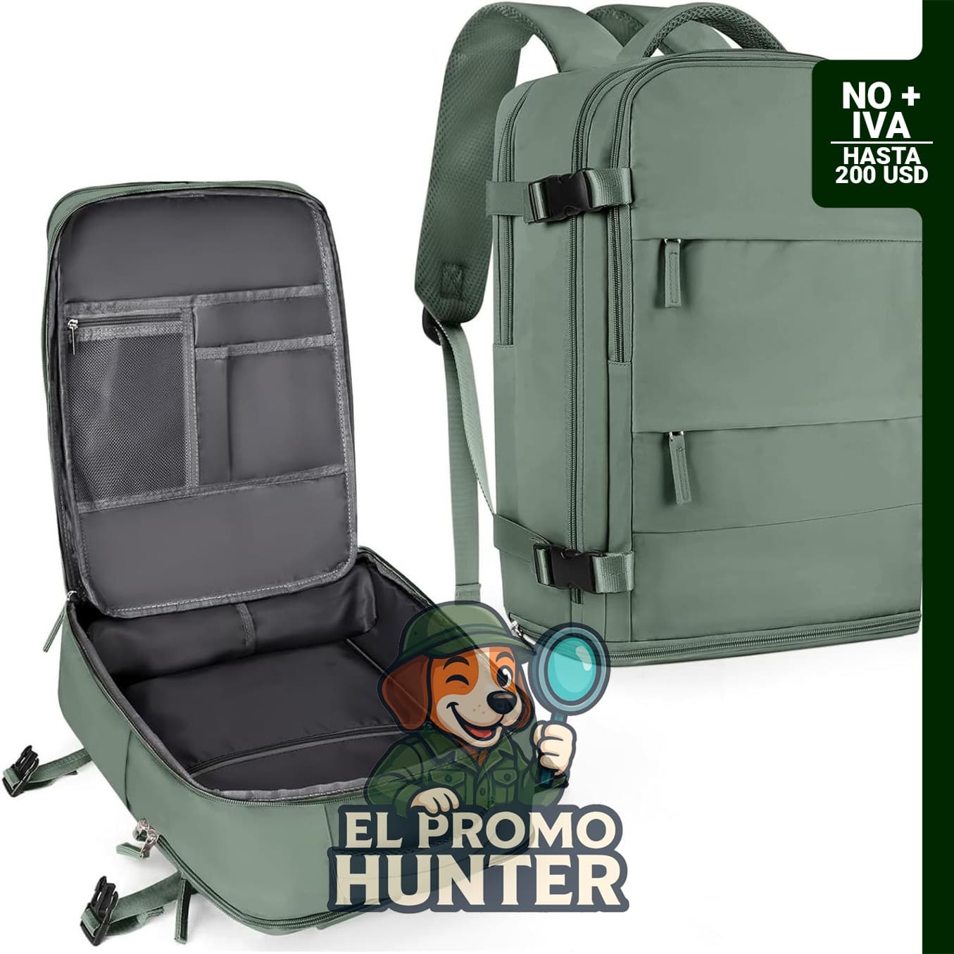 Mochila de viaje coowoz, impermeable, capacidad de 25 L, adecuada para senderismo y actividades al aire libre.