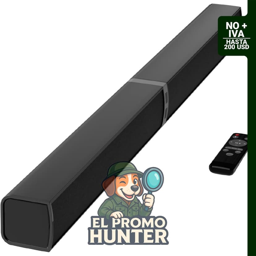 Barra de sonido Bluetooth desmontable de 80 W, sistema de audio 2 en 1 con conectividad ARC/óptica/AUX.
