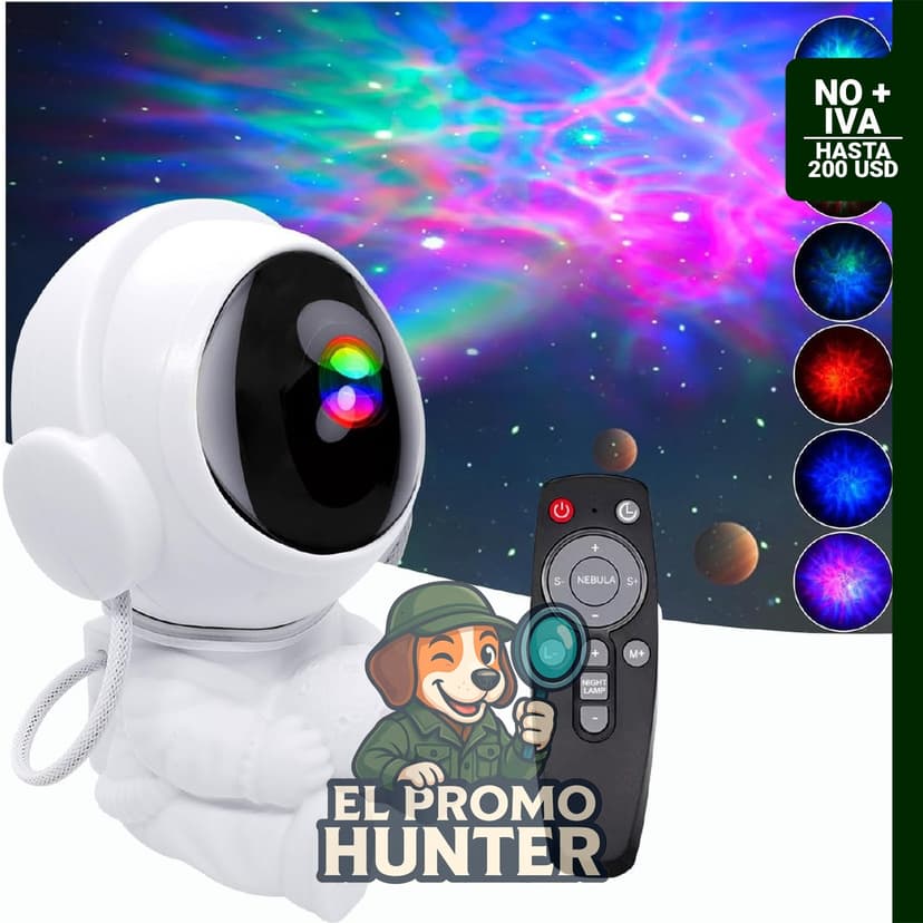 Proyector de galaxia LED para niños, lámpara de techo con temporizador y control remoto.