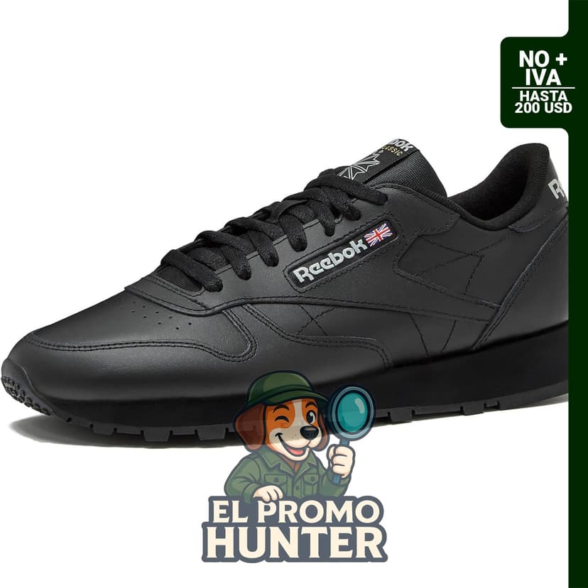 Zapatillas clásicas de cuero Reebok para hombre, diseño casual y deportivo.