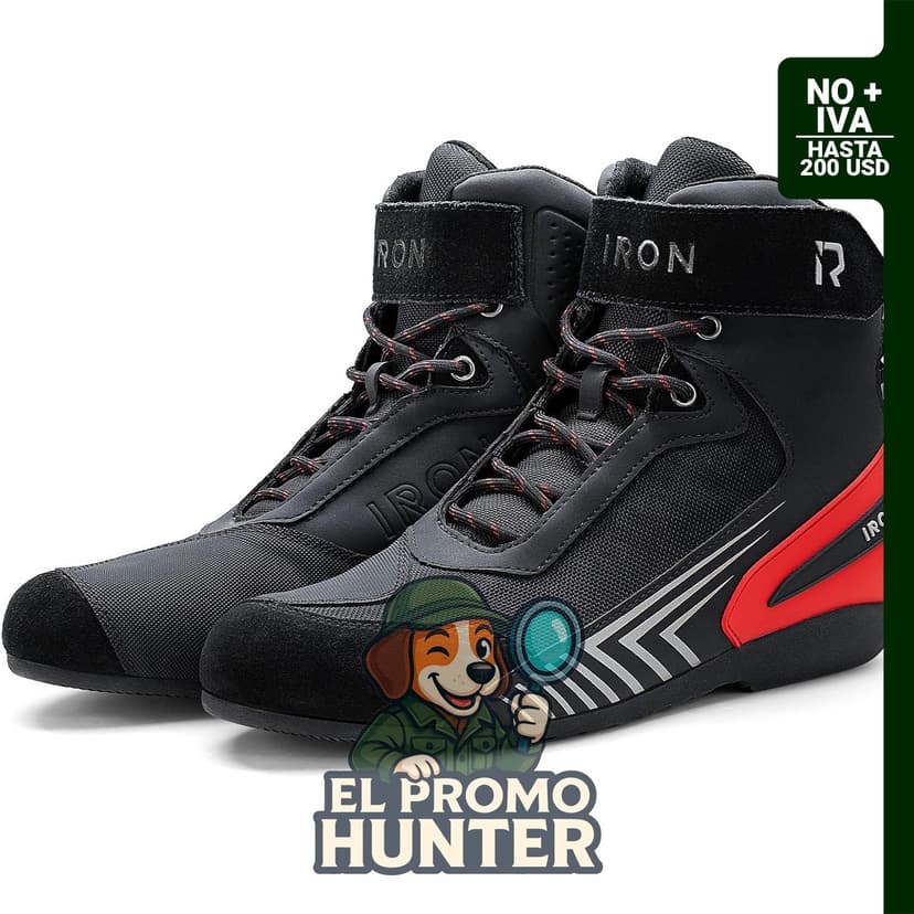 Botas de equitación protectoras RIDEIRON para hombre, certificación CE, antideslizantes, modelo MS6008.
