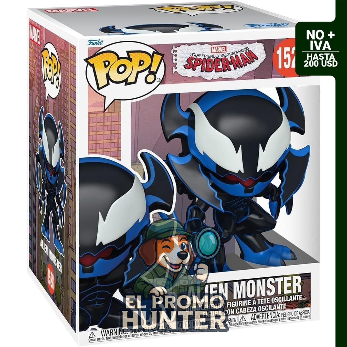 Funko POP! Spider-Man amigable del vecindario, figura de vinilo coleccionable para exhibición.