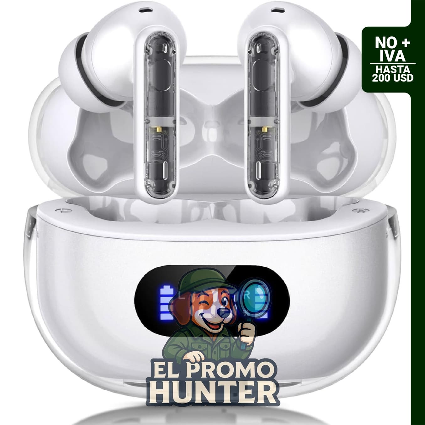 Auriculares Inalámbricos P1 PRO, Bluetooth, impermeables IPX7, duración de batería de 30 horas.
