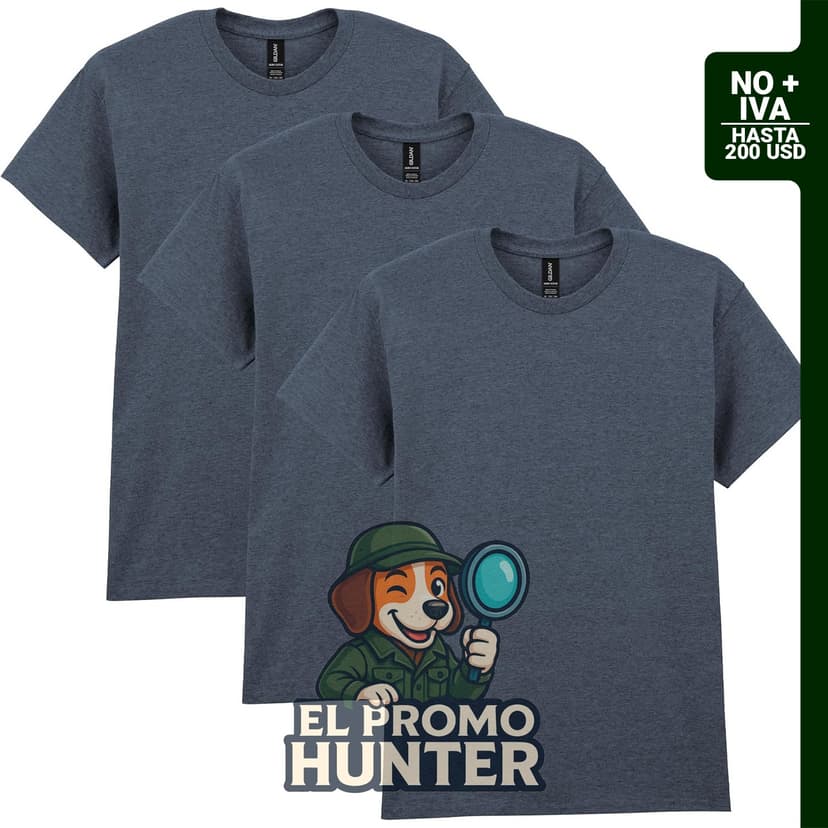Camisetas de algodón pesado Gildan G5000 para adultos.