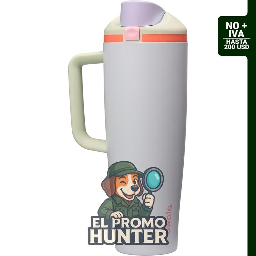 Botella térmica Owala FreeSip de acero inoxidable, capacidad de 1,18 L.