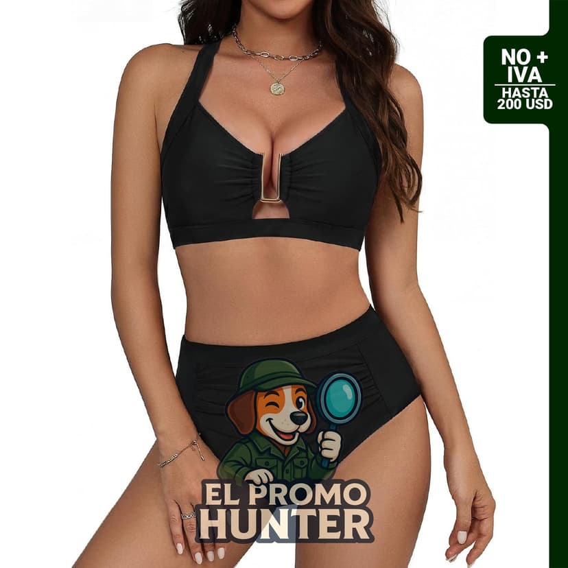 Conjunto de bikini de cintura alta para mujer, marca Hanna Nikole.