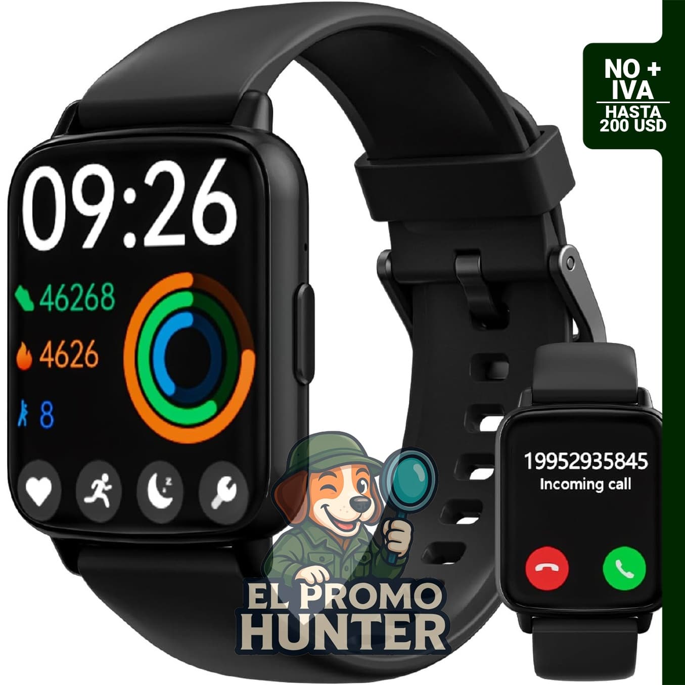 Smartwatch DIVElink compatible con iPhone y Android.