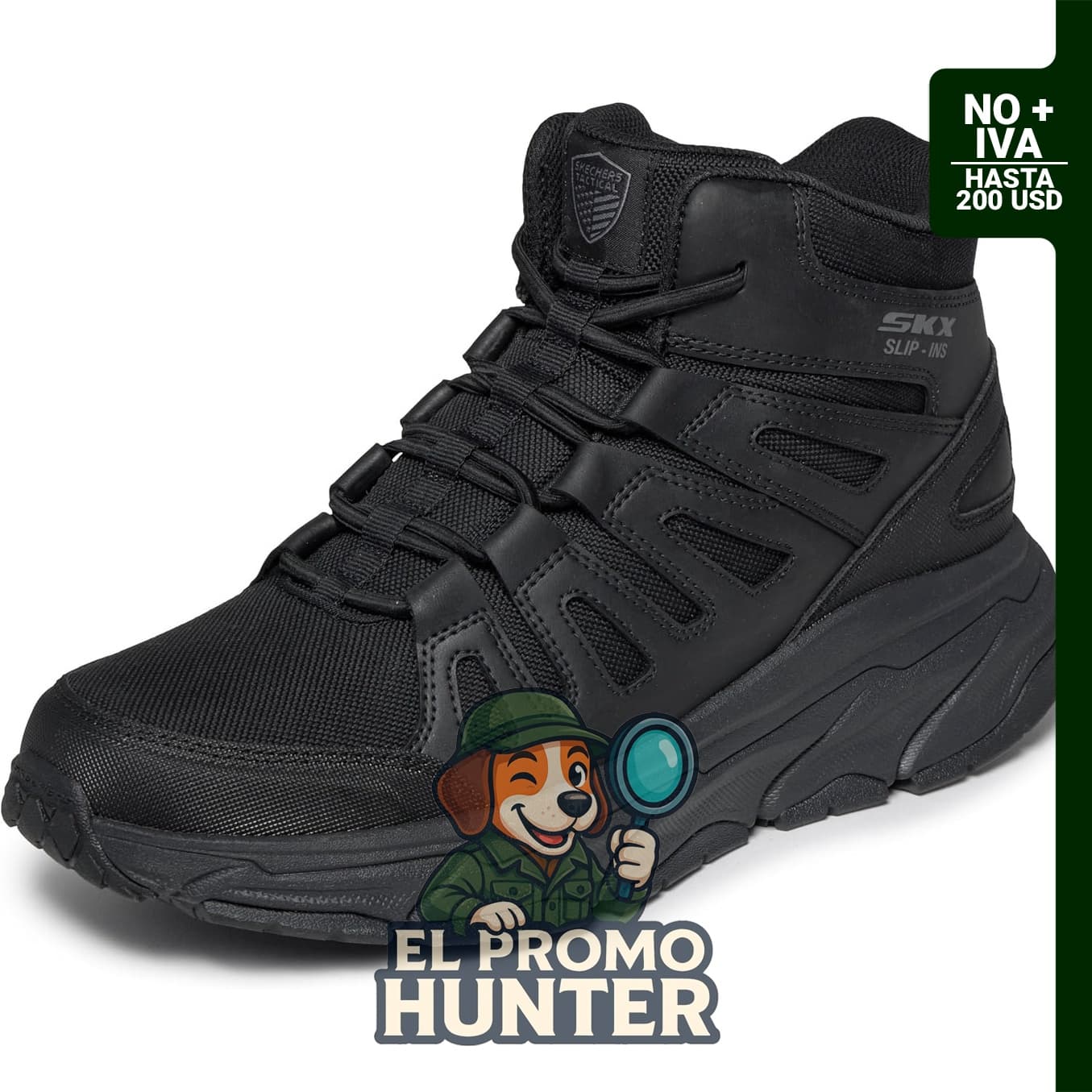 Skechers D'lux Walker Sr - Botas tácticas para hombre.