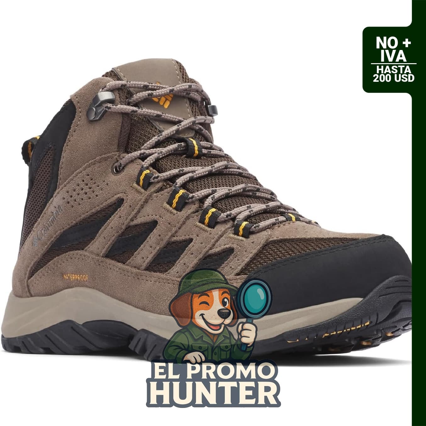 Botas de senderismo impermeables Columbia Crestwood Mid para hombre.