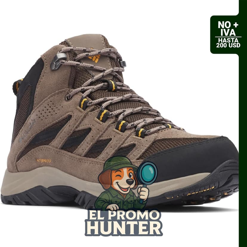 Botas de senderismo impermeables Columbia Crestwood Mid para hombre.
