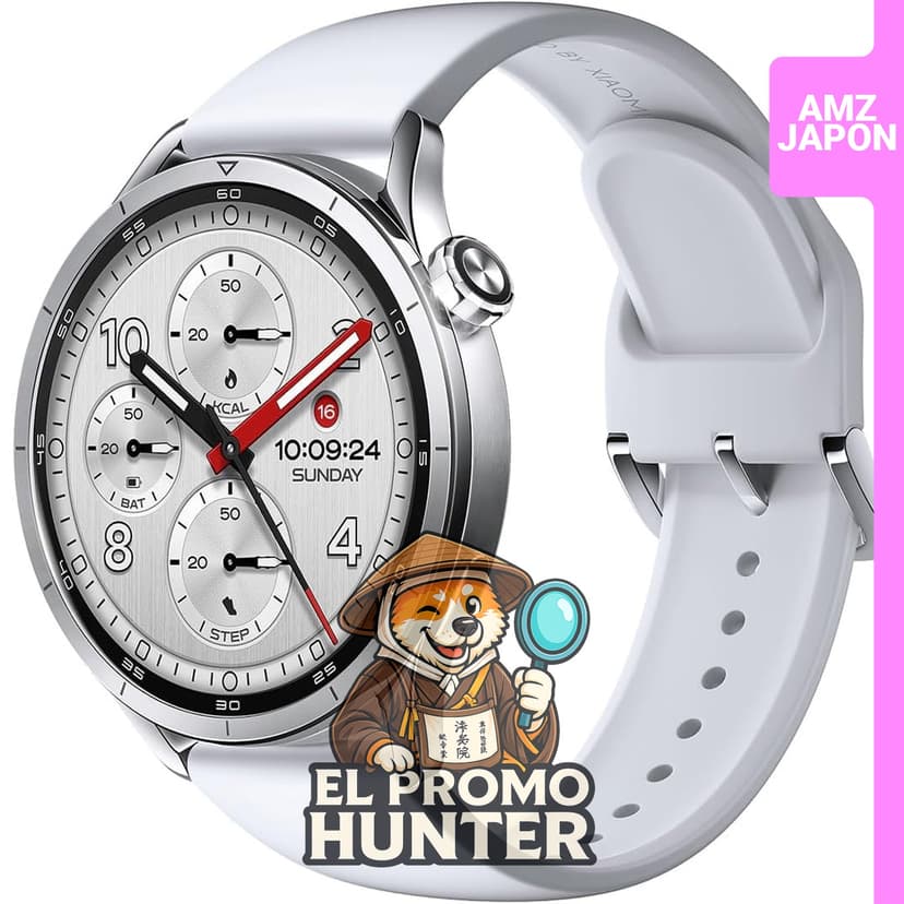 Reloj inteligente Xiaomi Watch S5, pantalla AMOLED de 1.48", brillo de 2,500 nits, GPS integrado, compatible con iPhone/Android.