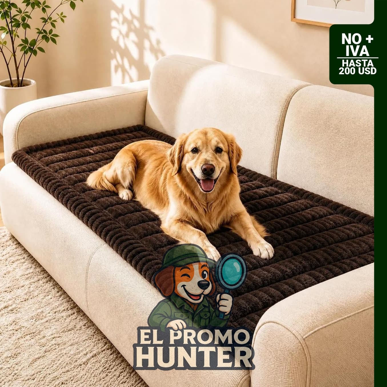 Funda para sofá BIETYONE, protector antideslizante y lavable para mascotas.