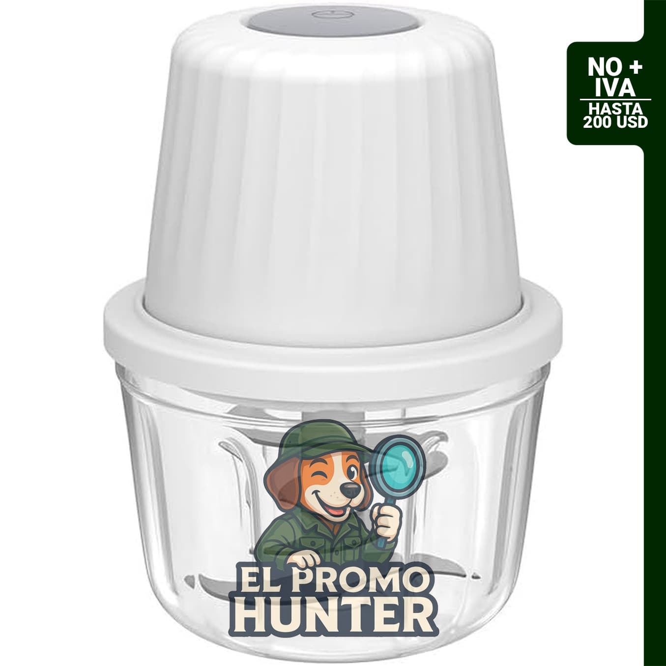 Mini licuadora eléctrica de 450 ml, picador portátil para ajo y verduras, procesador inalámbrico.
