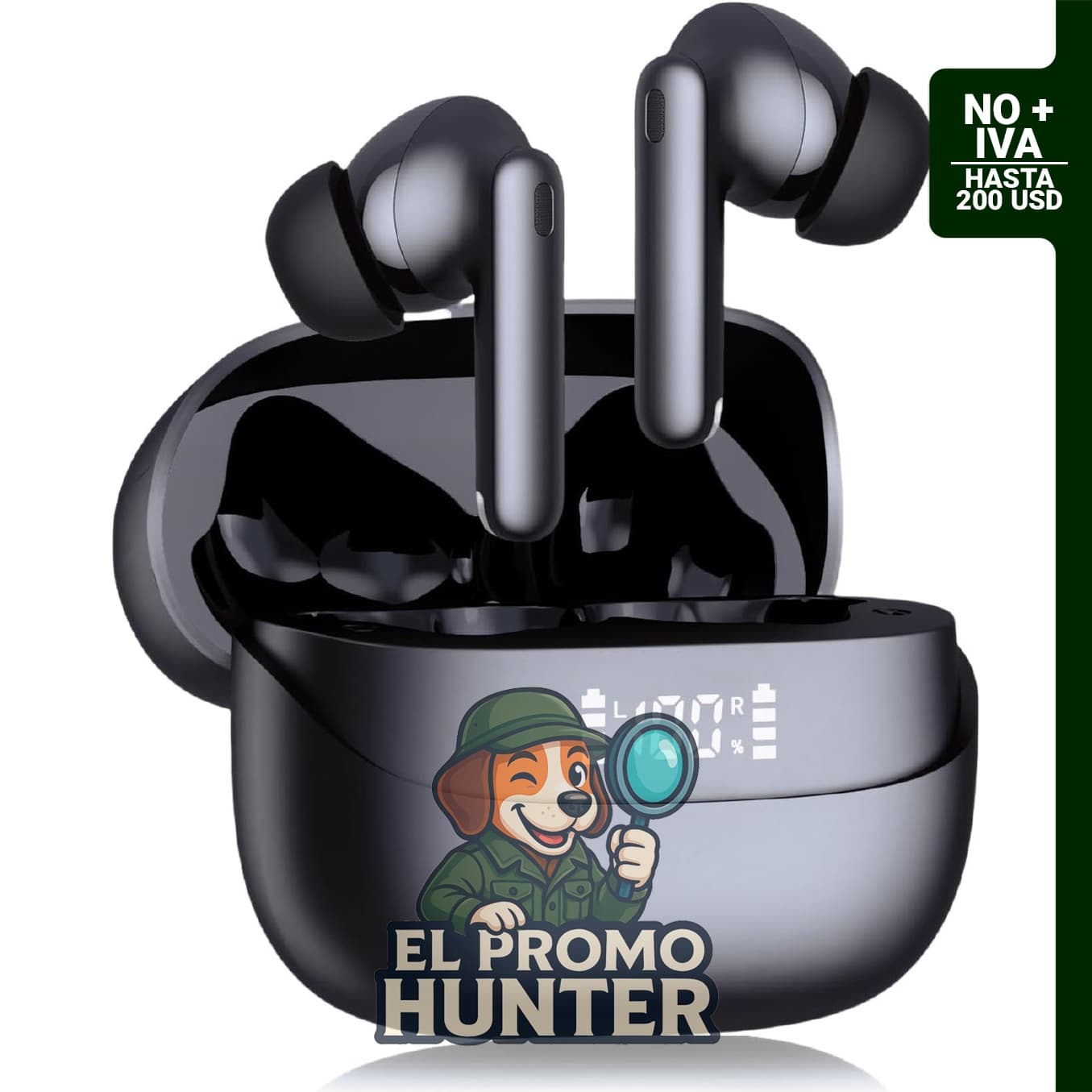 Auriculares inalámbricos A8 PRO Bluetooth, IPX7 impermeables, 36 horas de reproducción, compatibles con dispositivos Android.