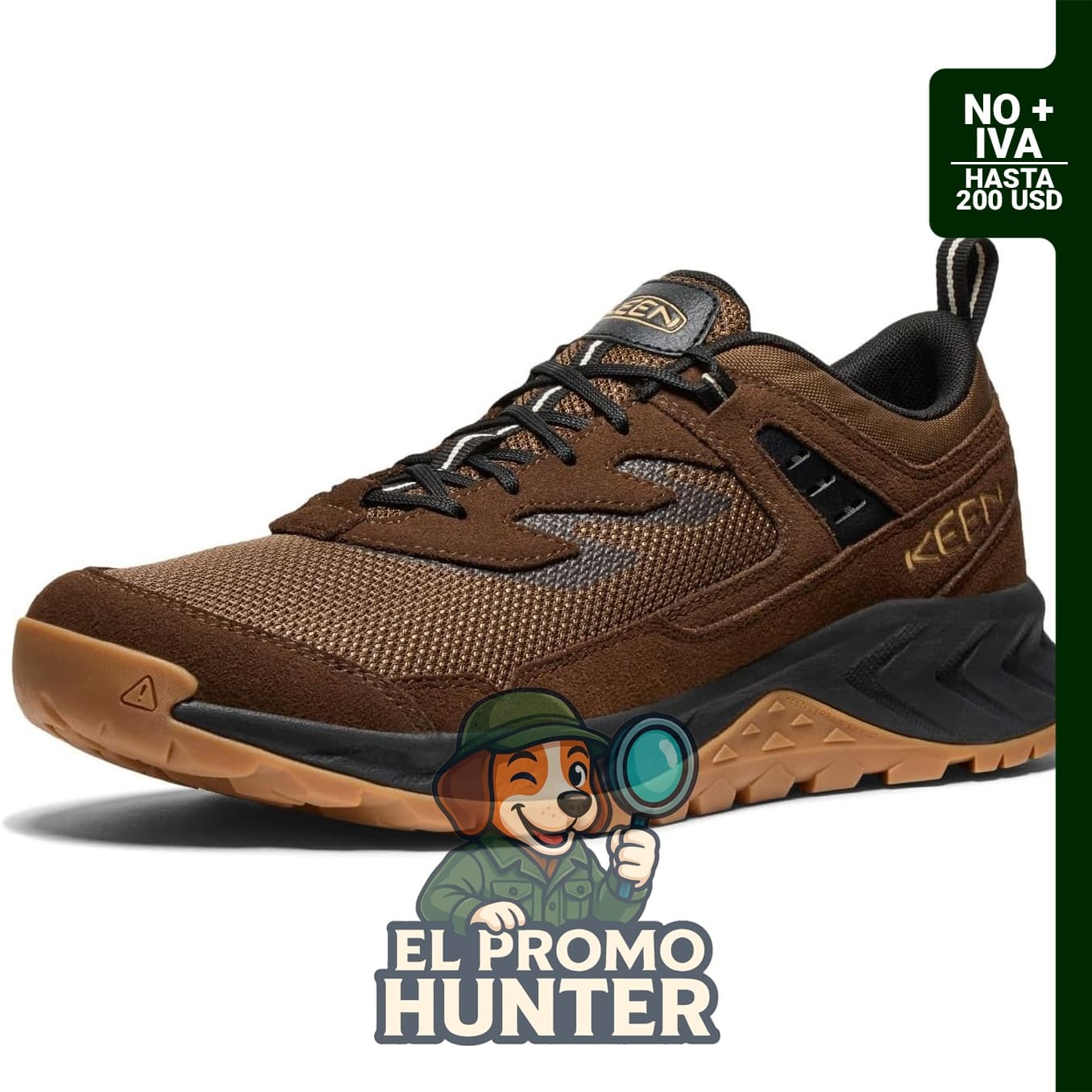 Tenis de senderismo de corte bajo KEEN Hightrail Vent para hombre, transpirables.