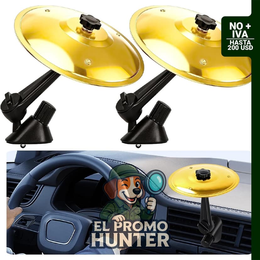 Platillos de ventilación de aire para automóvil, mini platillo de choque con clip para tablero.