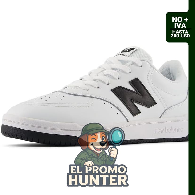 Zapatillas New Balance BB80 V1 para hombre, color blanco/negro, talla 8.5.