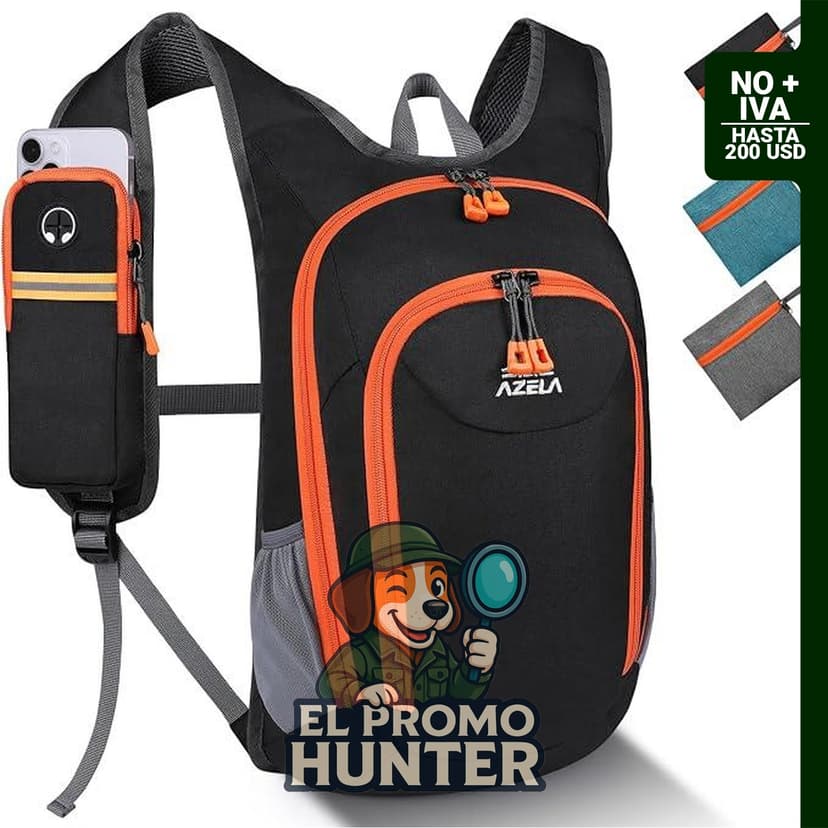 Mochila pequeña de senderismo plegable de 15L, ligera y empaquetable, adecuada para camping.