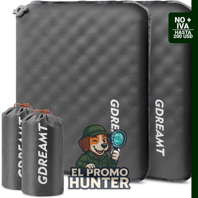 Cojín inflable de espuma viscoelástica para asientos, ligero y compacto, ideal para viajes y eventos deportivos.