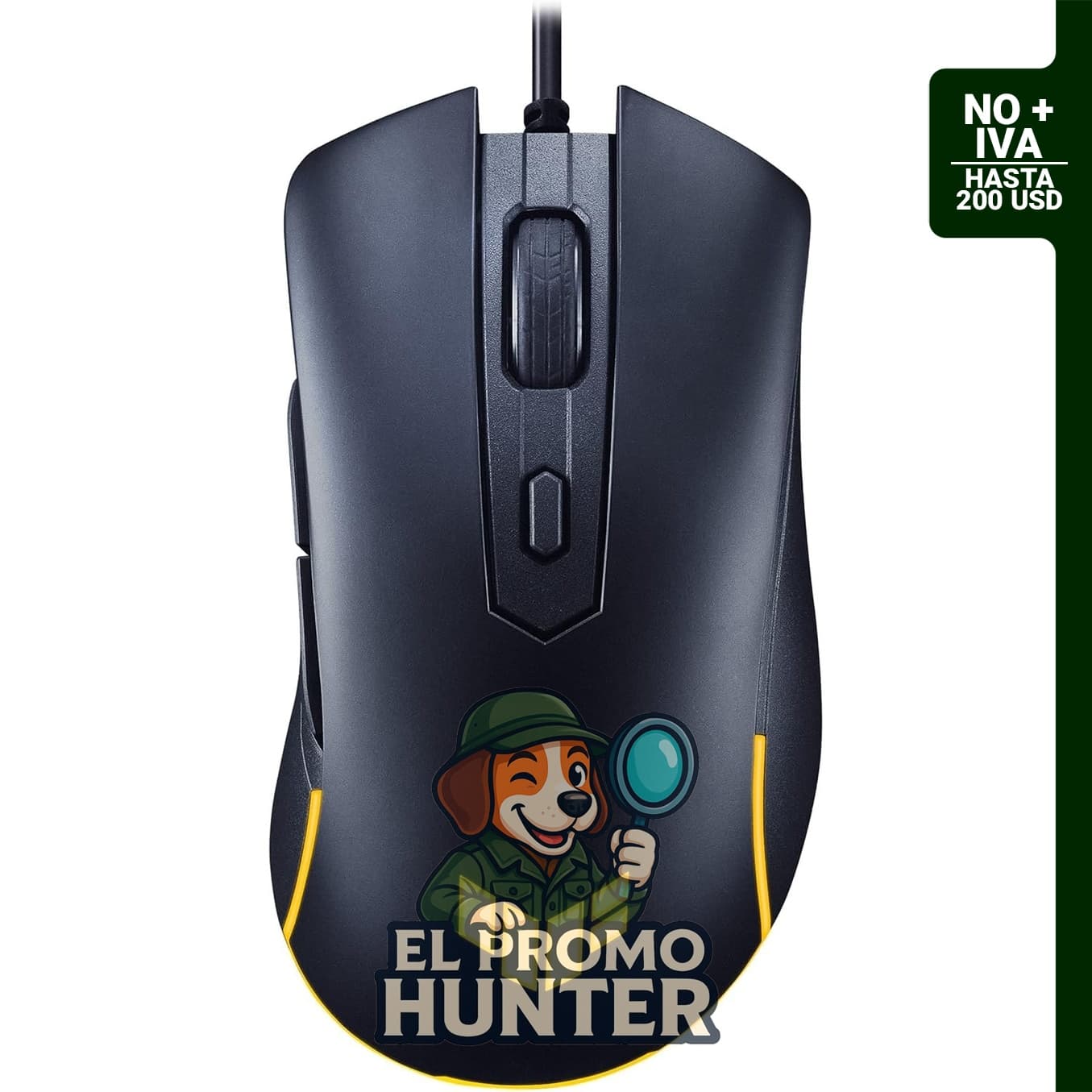 Ratón USB ASUS TUF Gaming M3 Gen II, ergonómico, 8K DPI, resistente al polvo y agua IP56, 6 botones programables.