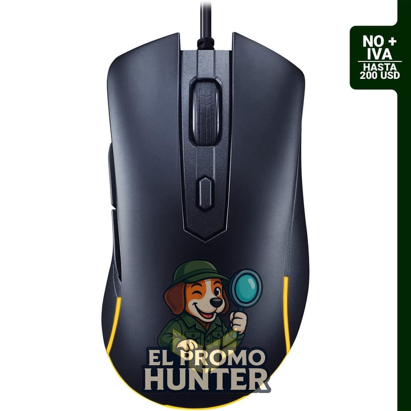 Ratón USB ASUS TUF Gaming M3 Gen II, ergonómico, 8K DPI, resistente al polvo y agua IP56, 6 botones programables.