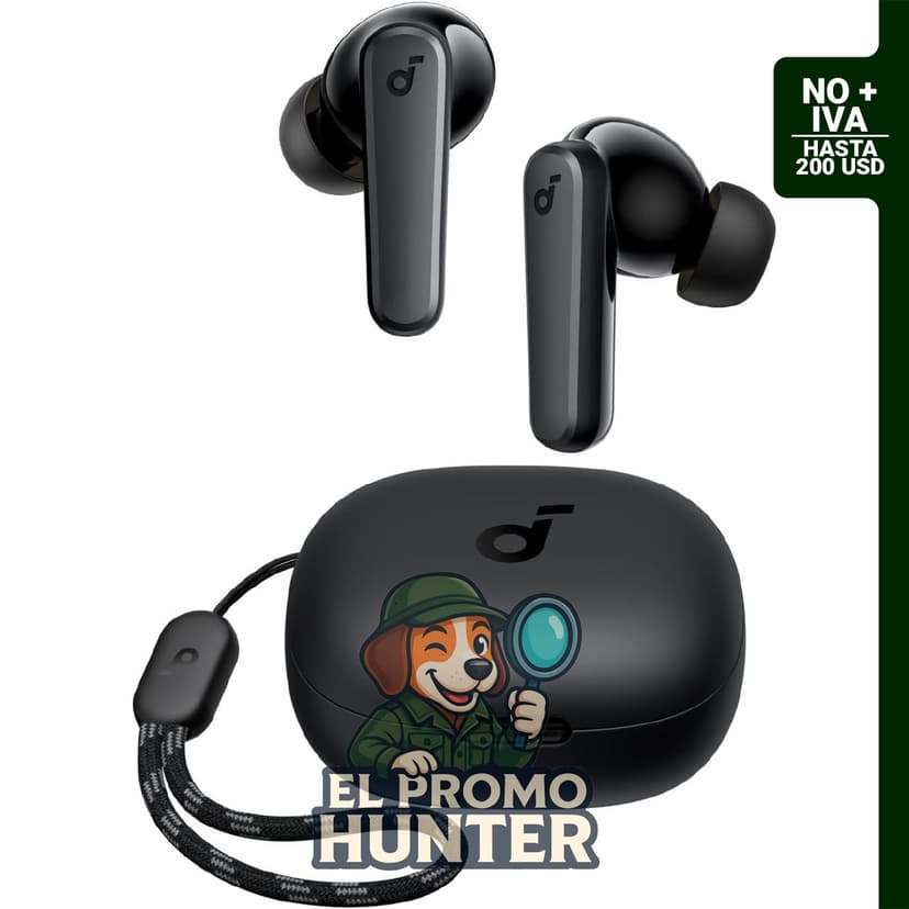 Auriculares True Wireless Soundcore P20i con controladores de 10 mm, Bluetooth 5.3 y resistencia al agua.