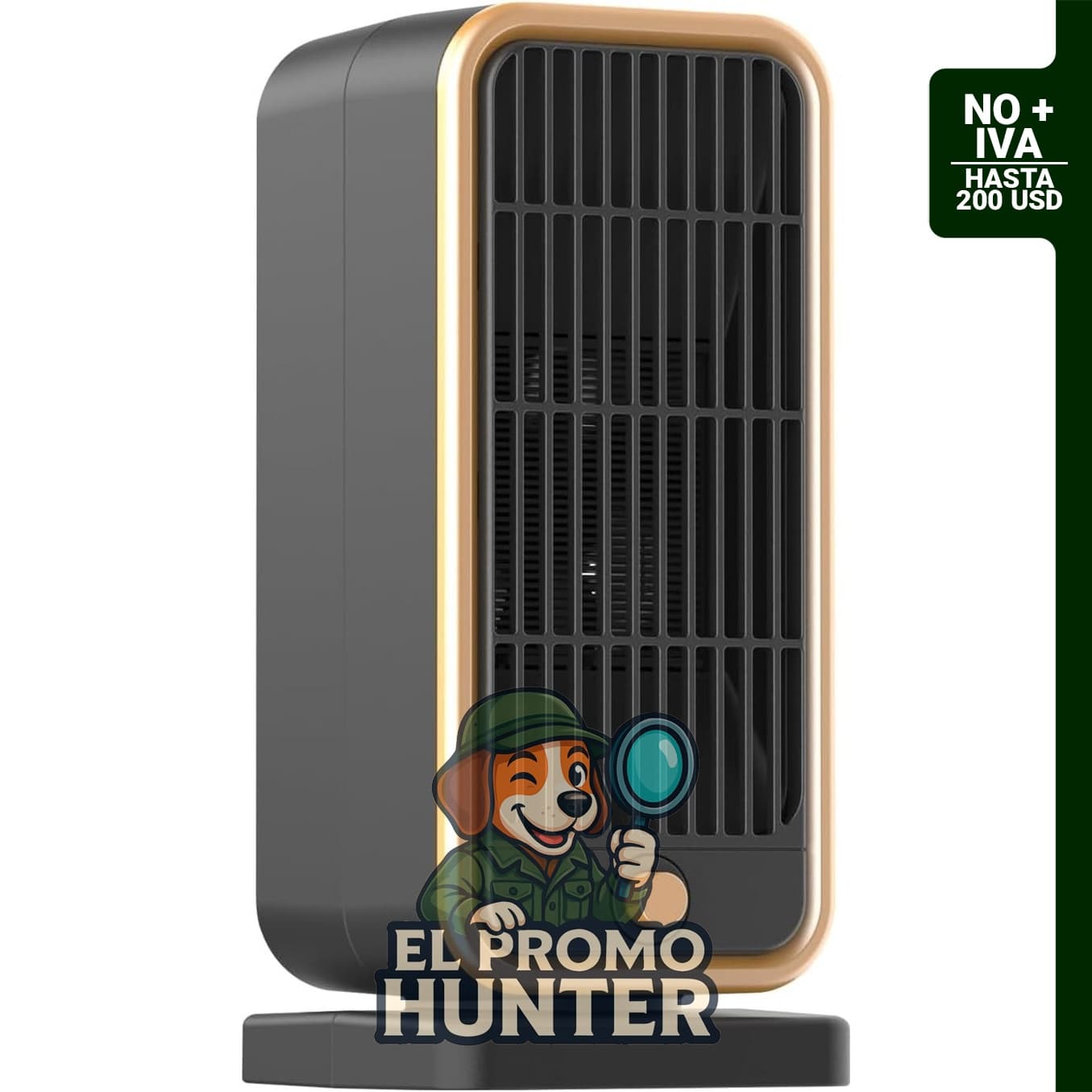 Calentador cerámico portátil PTC de 500 W.