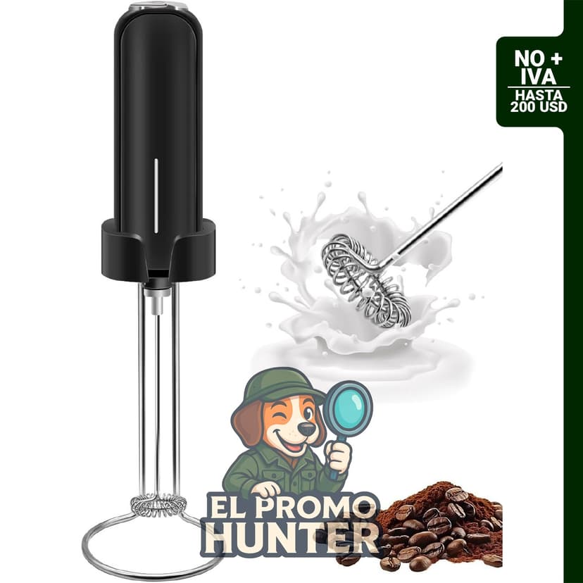 Espumador de leche eléctrico con soporte, marca jiaonun.