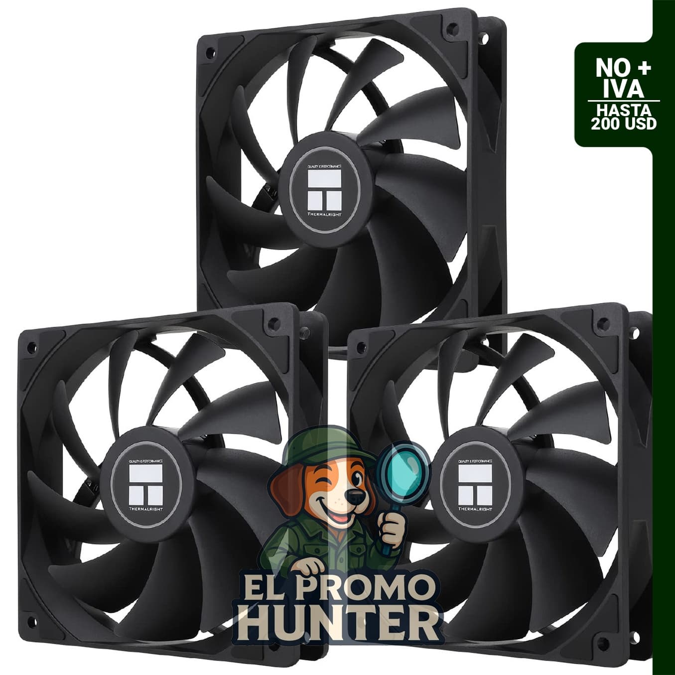 Ventilador de CPU Thermalright TL-C12C X3 de 120 mm, con rodamiento S-FDB y conector de 4 pines PWM.