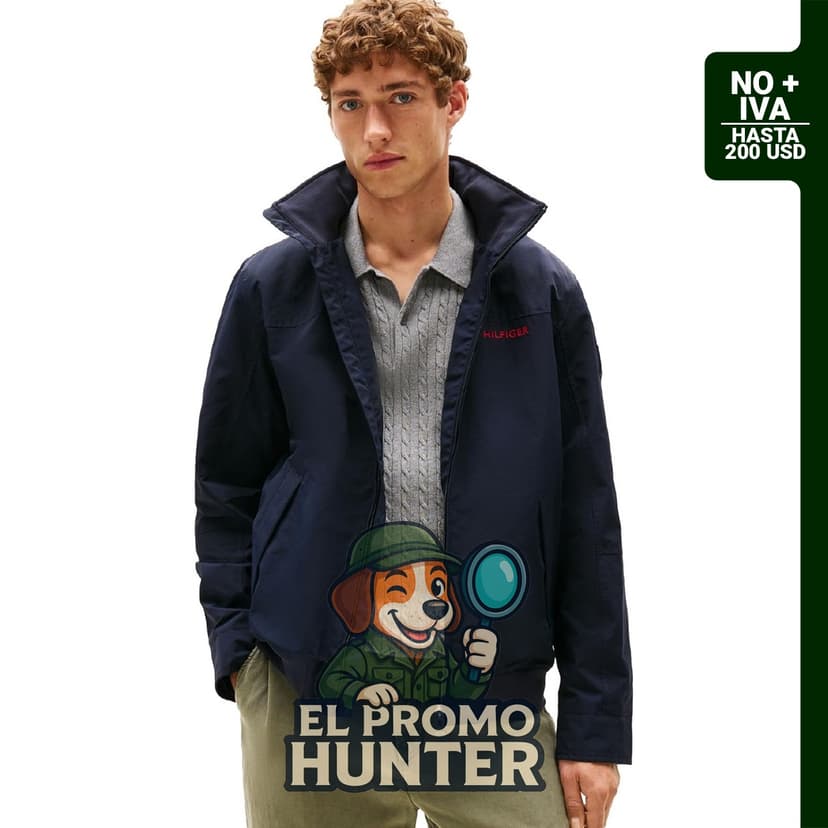 Chaqueta Tommy Hilfiger para hombre, diseño clásico y material resistente.
