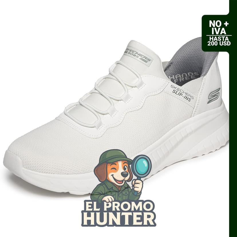 Zapatillas Skechers Hands Free Slip-ins Bob's Squad Chaos para hombre, sin cordones, con almohadilla en el talón y memoria de espuma.