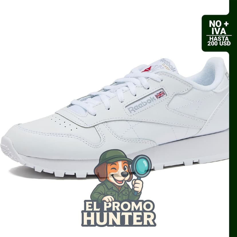 Zapatos deportivos de cuero Reebok para niños pequeños y grandes.