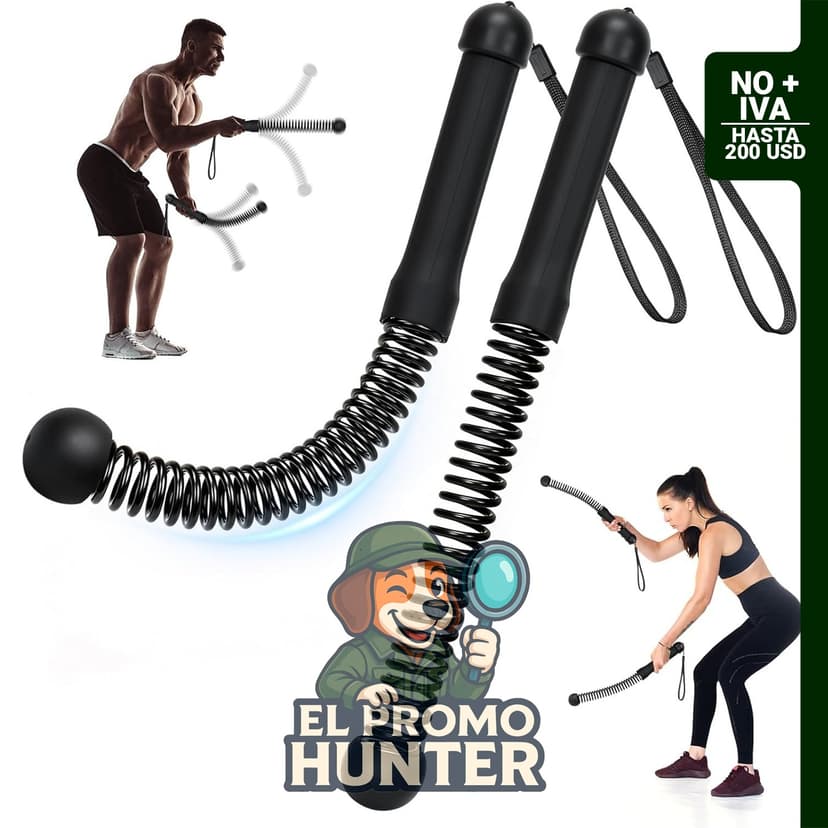 Cuerdas de batalla inalámbricas TRELC, 2 piezas, para entrenamiento en casa, diseño portátil y silencioso.