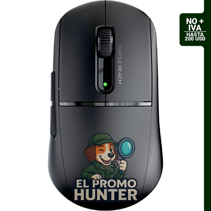 Turtle Beach Burst II Air, mouse gaming inalámbrico, 26,000 DPI.
