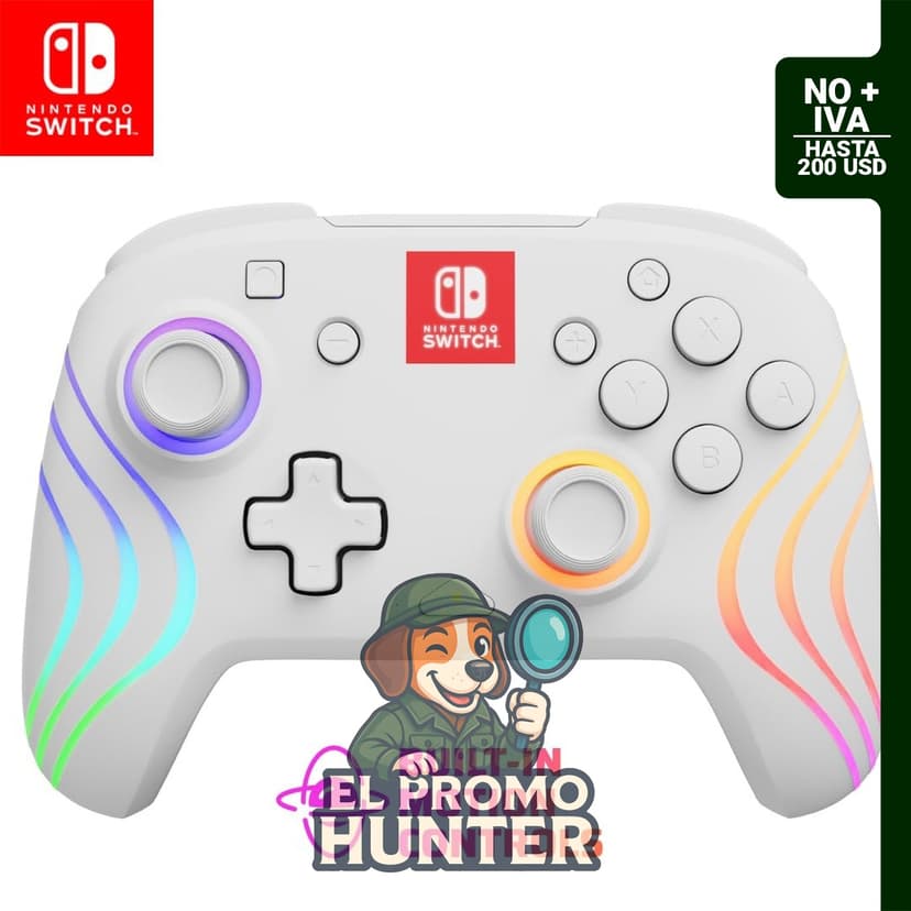 Controlador inalámbrico RGB PDP Afterglow Wave para Nintendo Switch 2.