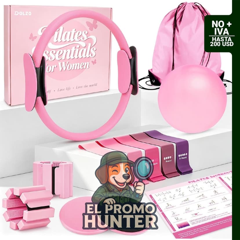 Kit de Pilates de 10 piezas para entrenamientos en casa.