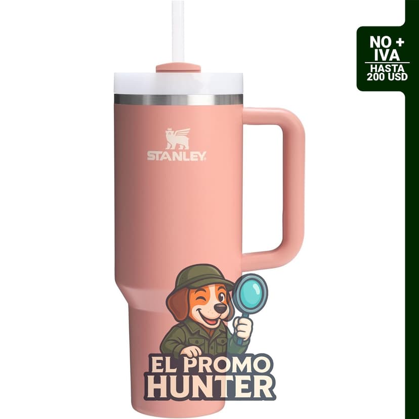 Vaso STANLEY Quencher H2.0 de 40 oz (1.18 L) de acero inoxidable aislado, con tapa Flowstate de 3 posiciones.