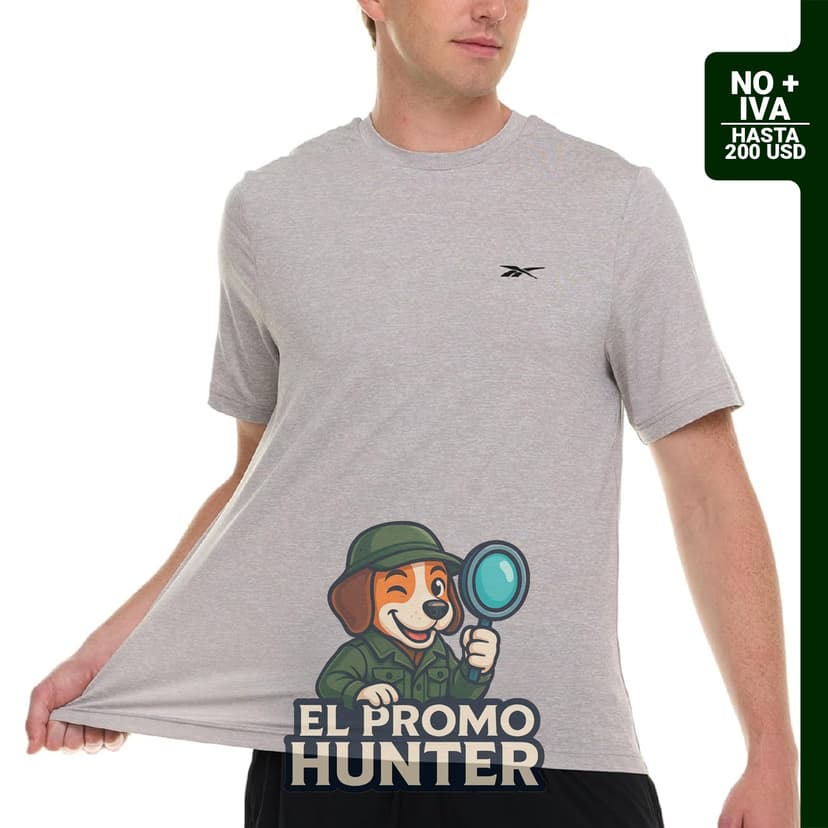Camiseta Reebok para hombre, fabricada en material ligero y transpirable.