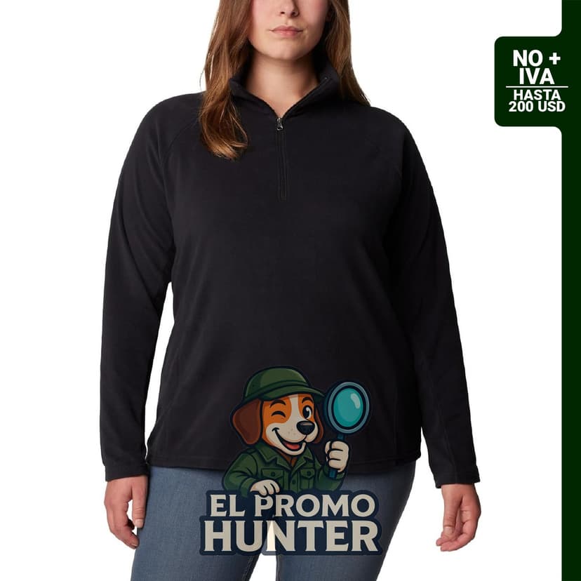 Suéter polar Columbia Glacial IV con media cremallera para mujer, fabricado en material sintético.