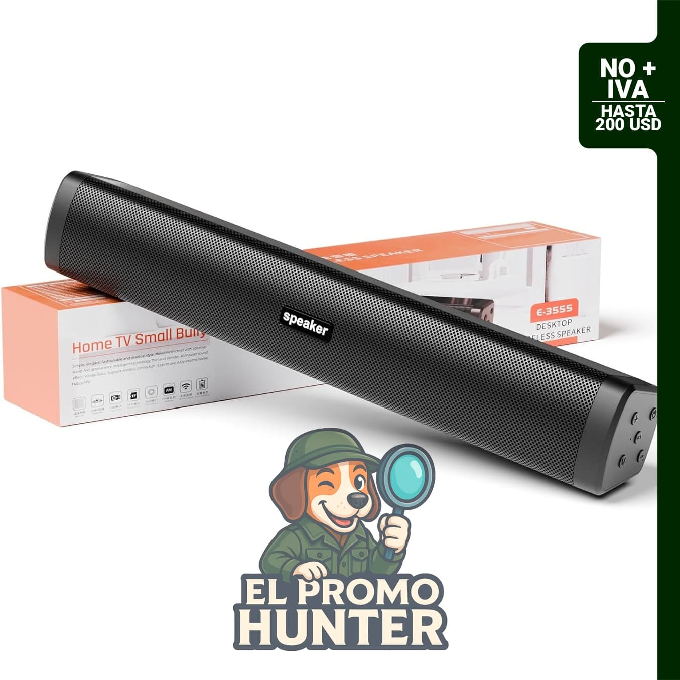 Altavoz portátil Dnil, inalámbrico Bluetooth, adecuado para uso doméstico y actividades al aire libre.