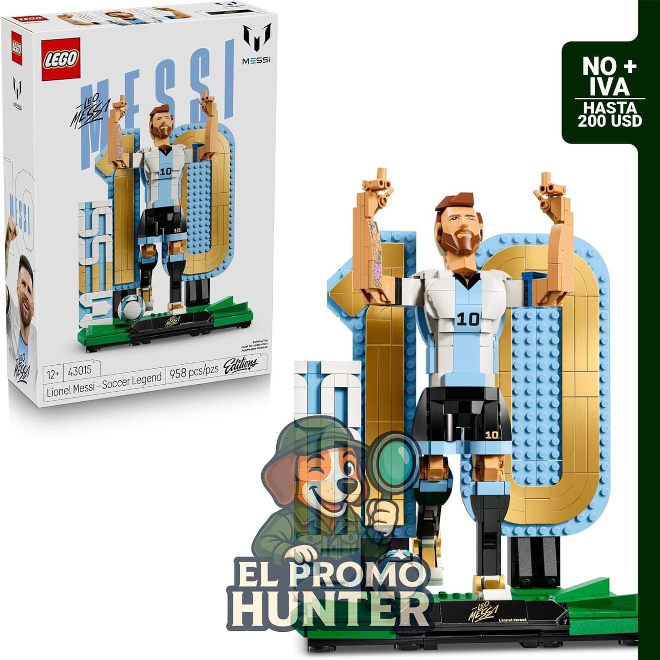LEGO Editions Lionel Messi figura coleccionable de 958 piezas.