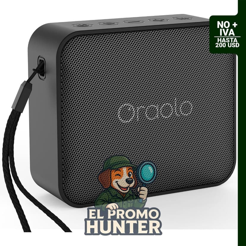 Altavoz Bluetooth portátil Oraolo, impermeable IPX7, sonido estéreo, Bluetooth 5.4, emparejamiento TWS, compatible con AUX/TF.